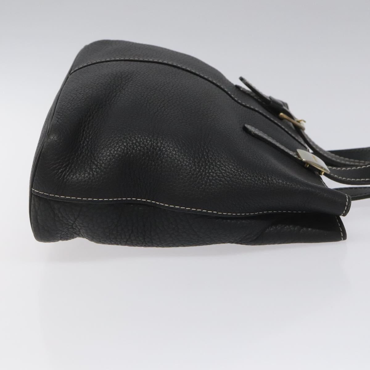 Burberry Nova Check Tote Bag Leather Black