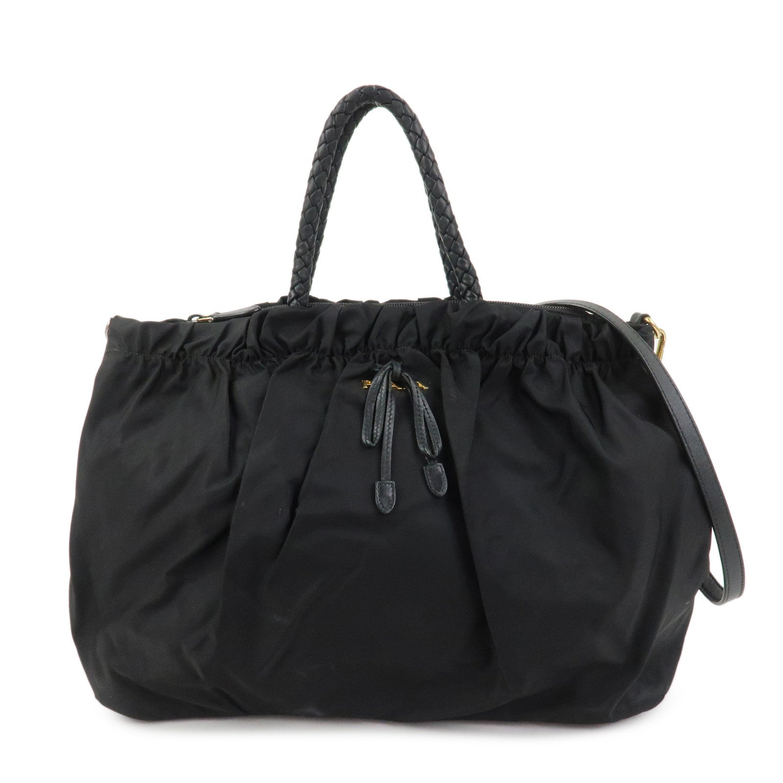 Tote Bag Tessuto 2Way Bag Shoulder Bag Leather Nylon