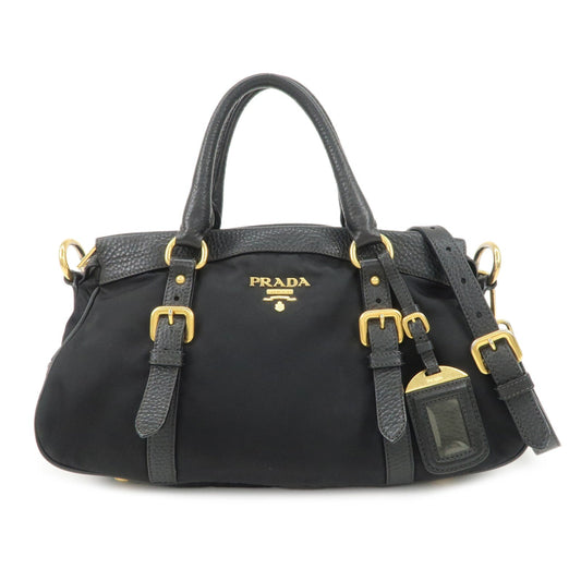 Shoulder Bag Bag Hand Bag Leather Nylon Black