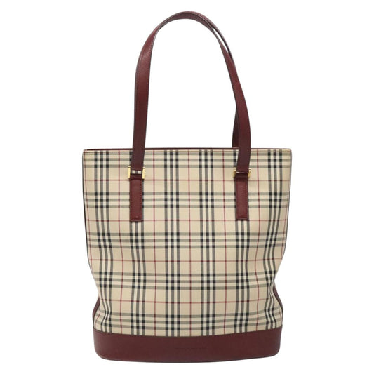 Burberry Nova Check Tote Bag Canvas Beige Tote Bag 70