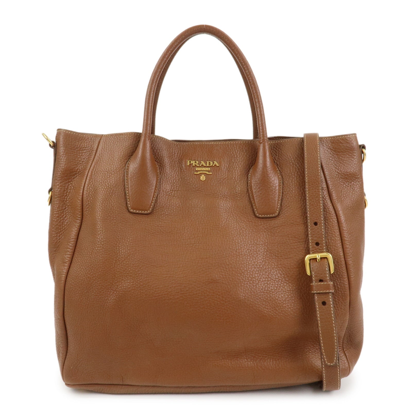Shoulder Bag 2Way Bag Hand Bag Camel Leather