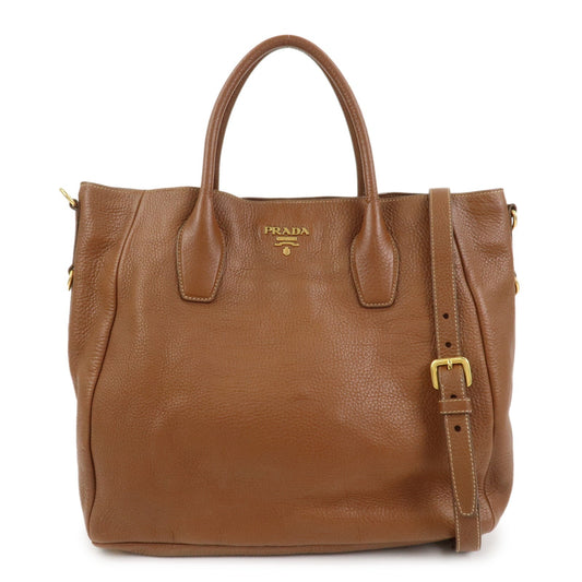 Shoulder Bag 2Way Bag Hand Bag Camel Leather