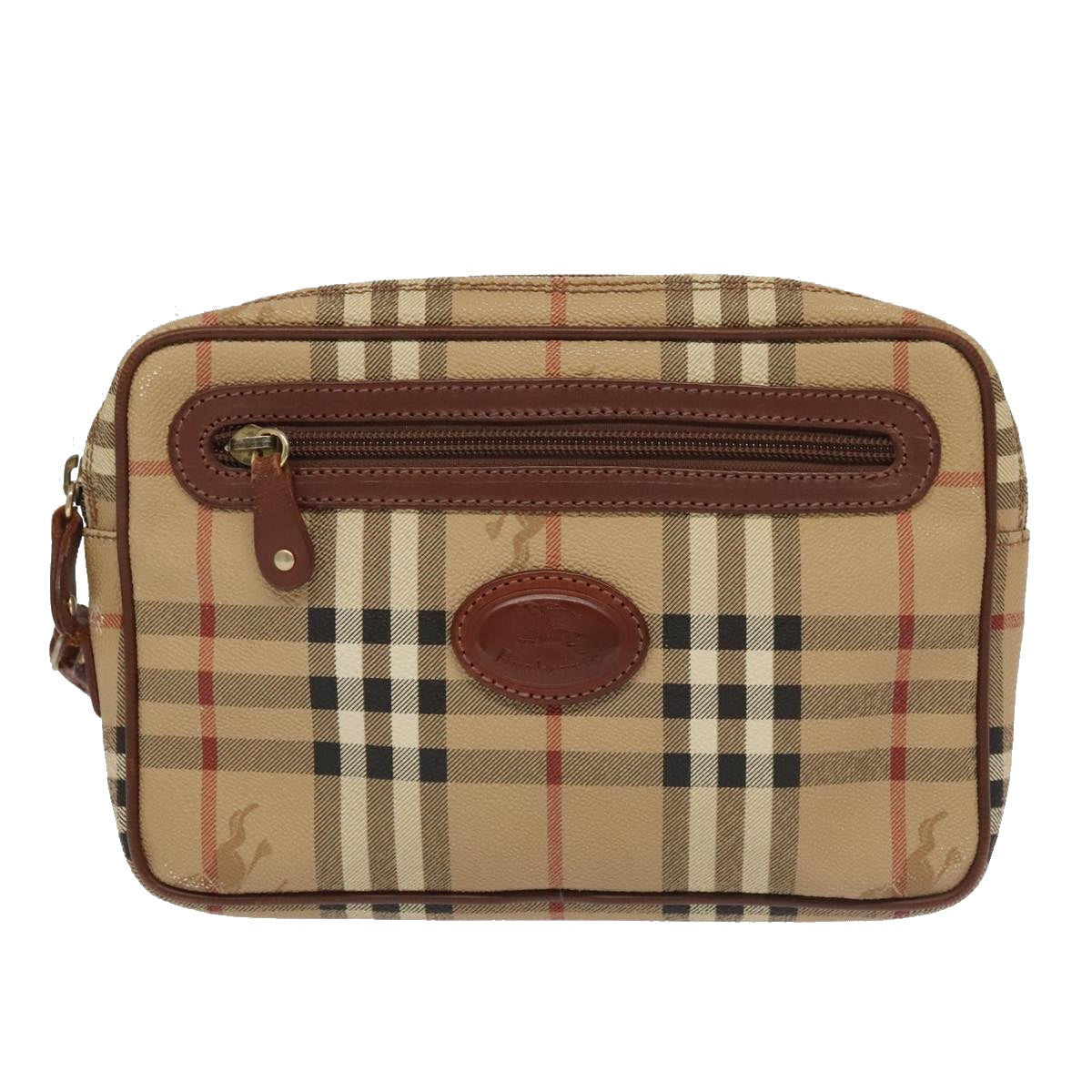 Burberry Nova Check Clutch Bag Canvas Beige Clutch Bag 22