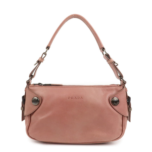 Shoulder Bag Hand Bag Leather Pink