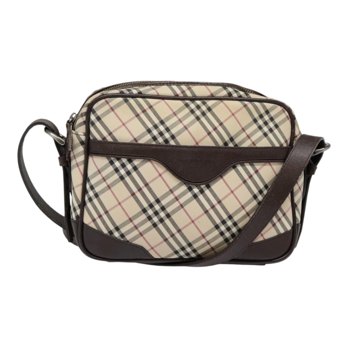 Burberry Nova Check Shoulder Bag Canvas Beige Shoulder Bag 12