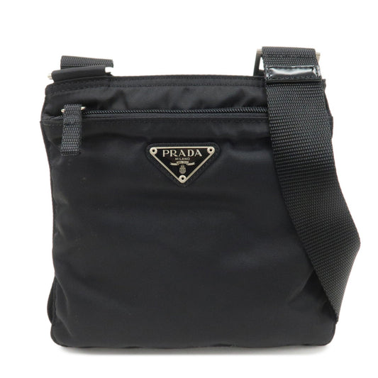Crossbody Bag Triangle Shoulder Bag 4 Nylon Black Logo