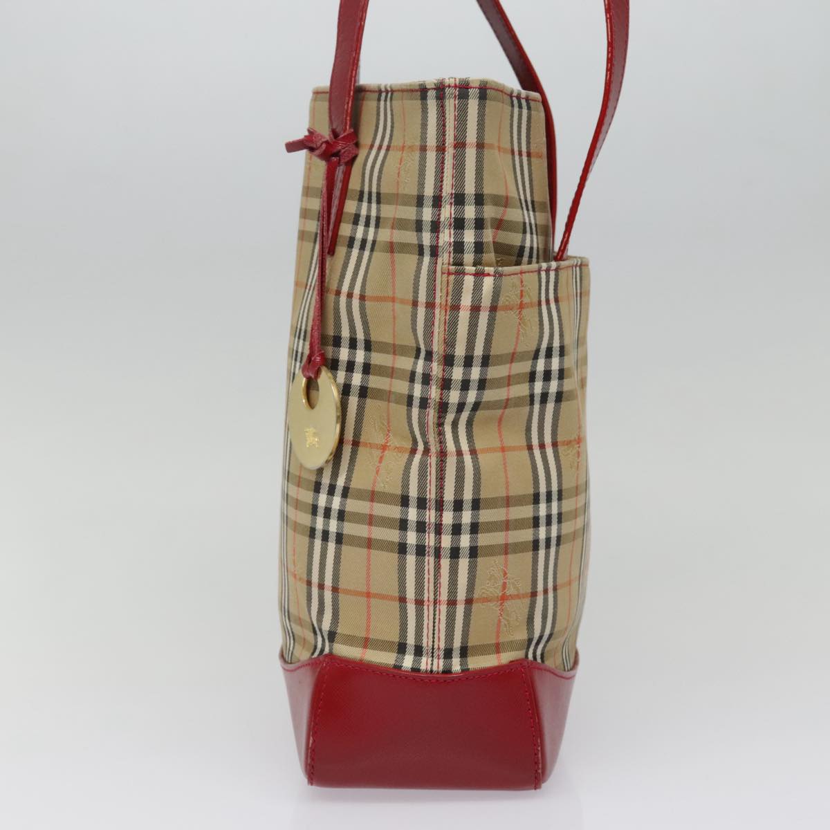 Burberry Nova Check Tote Bag Canvas Beige Tote Bag 27