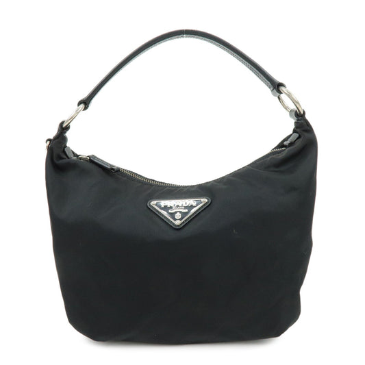 Shoulder Bag Triangle Leather Nylon Saffiano Nylon Saffiano Leather