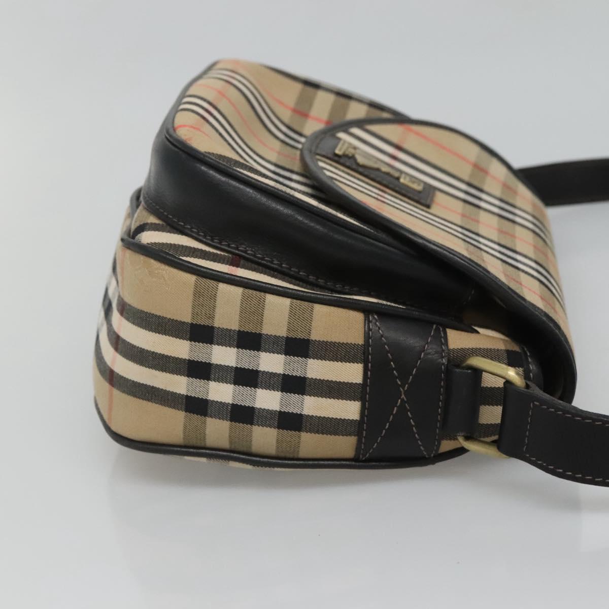 Burberry Nova Check Shoulder Bag Canvas Beige Shoulder Bag 117