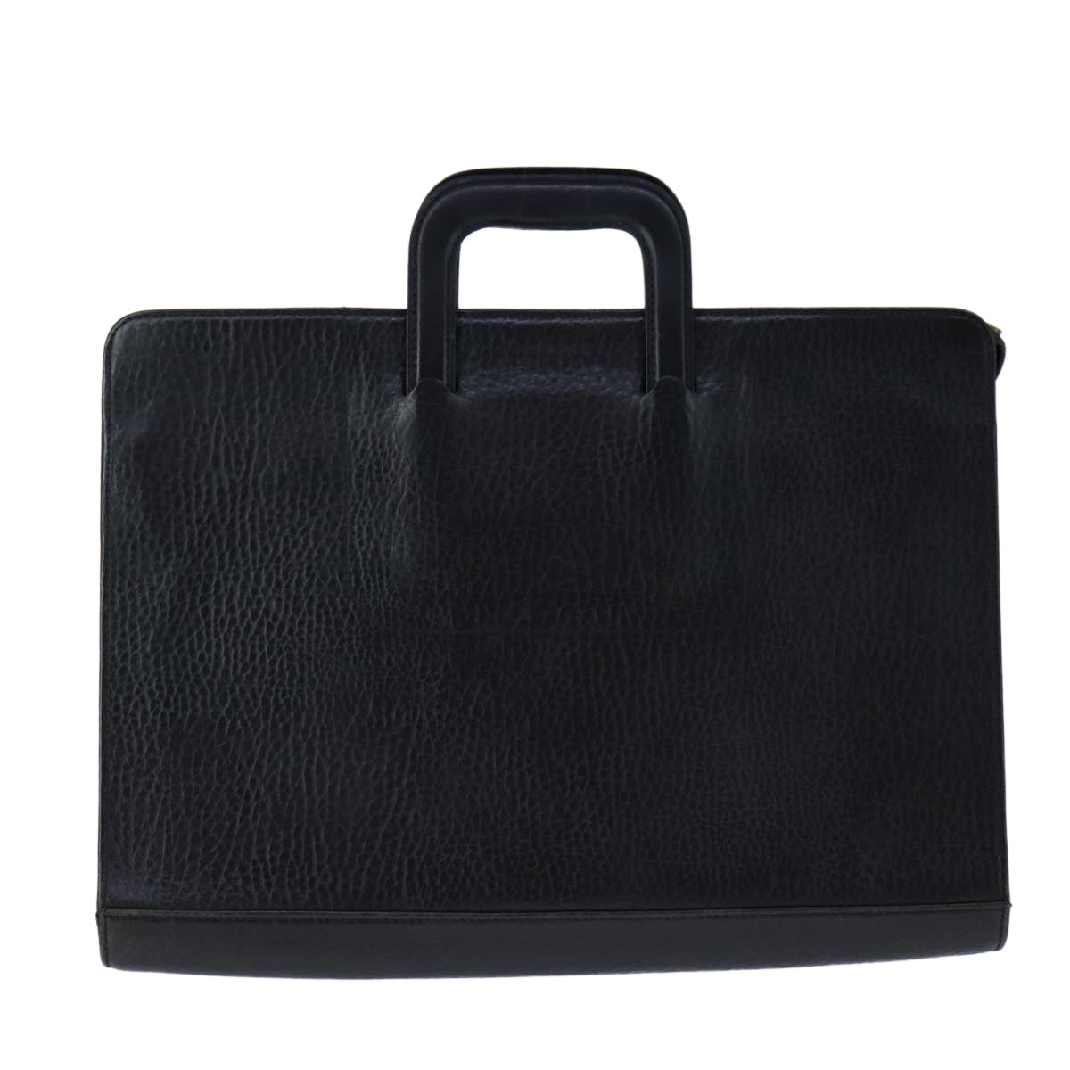 Burberry Briefcase Bag Leather Black Travel Bag
