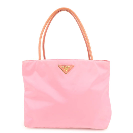Tote Bag Triangle Shoulder Bag Leather Patent Nylon