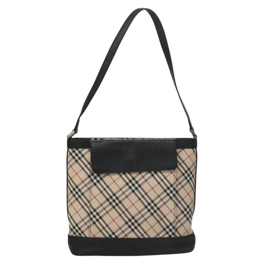 Burberry Nova Check Shoulder Bag Canvas Beige Shoulder Bag 168