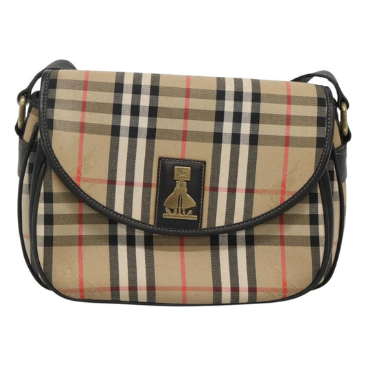 Burberry Nova Check Shoulder Bag Canvas Beige Shoulder Bag 117