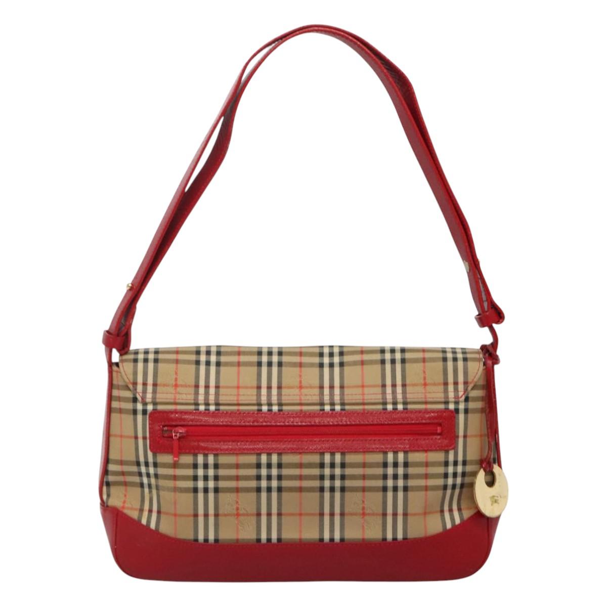 Burberry Nova Check Shoulder Bag Canvas Beige Shoulder Bag 29