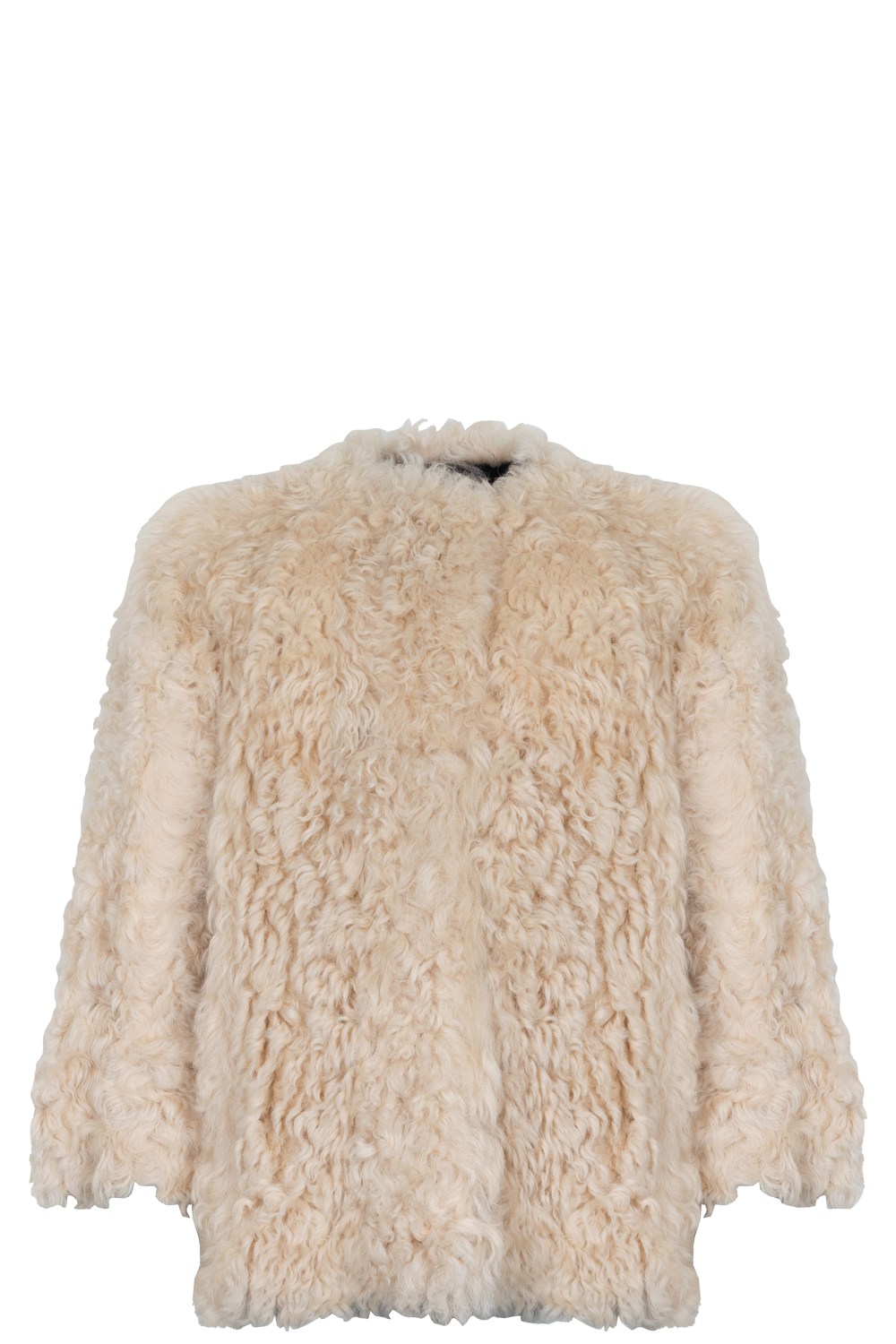 Prada Coat Shearling Ivory Handbag