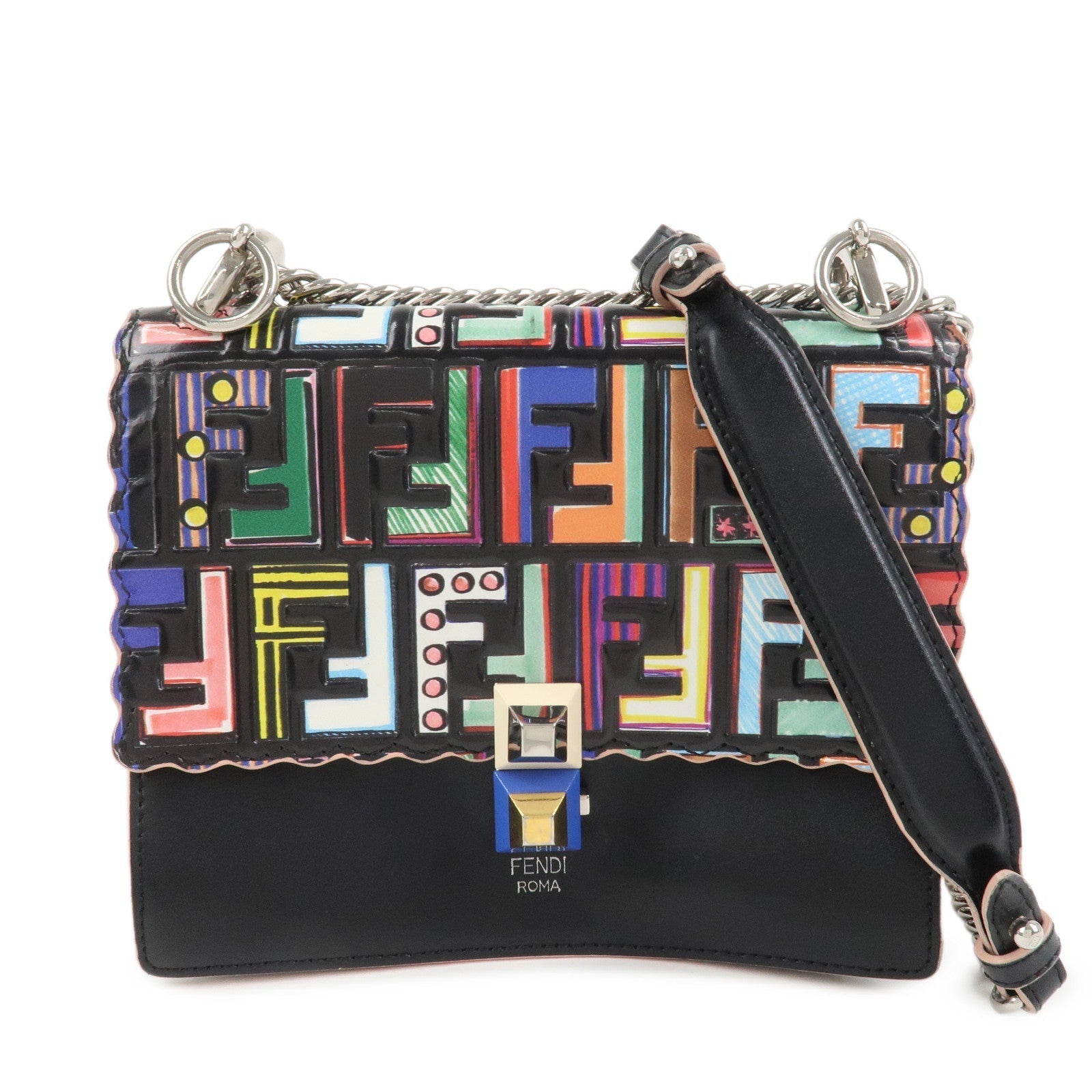Shoulder Bag Zucca Kan I Leather Multicolor Mini