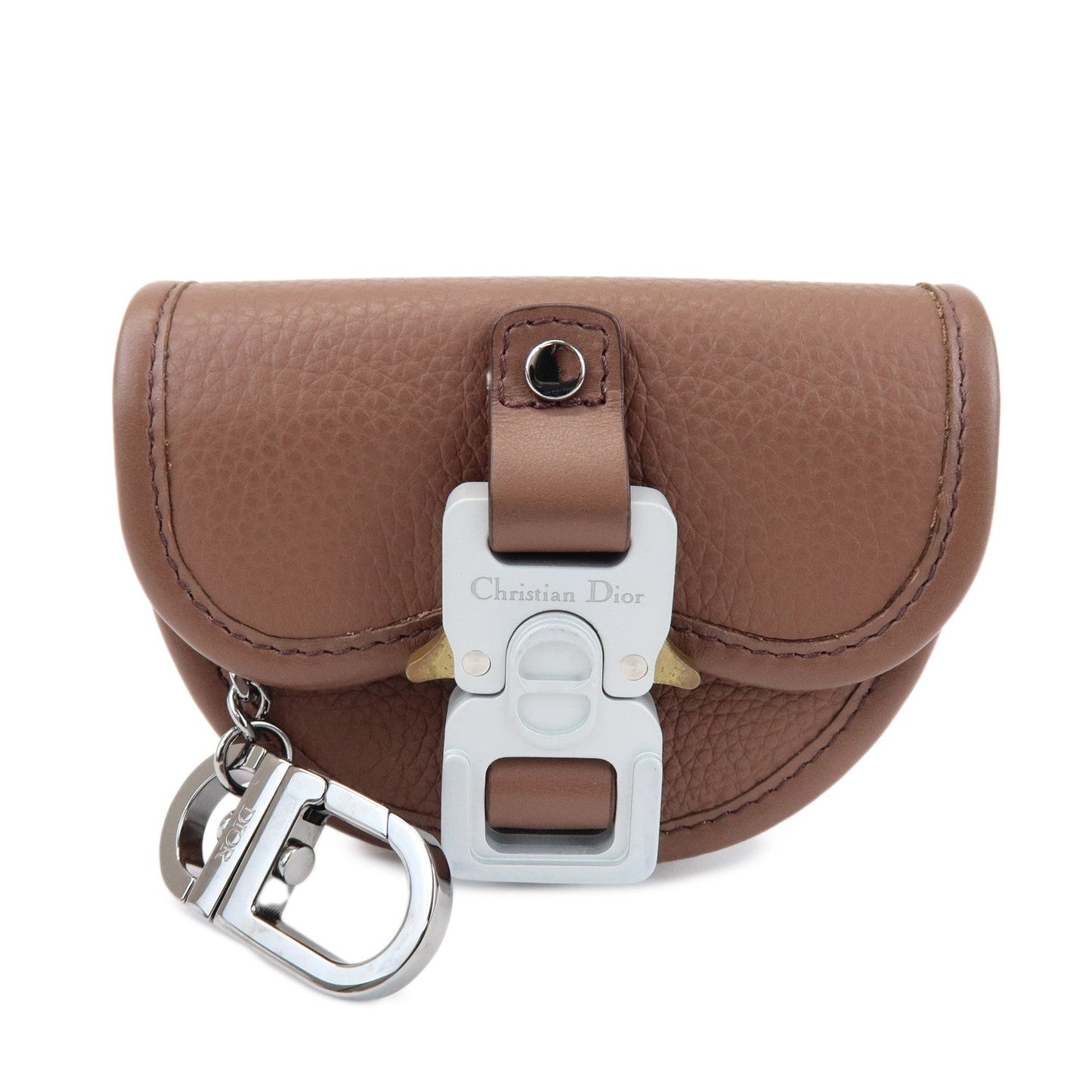 Dior Handbag Christian Gallop Nano Pouch Coin Case Key Leather Brown