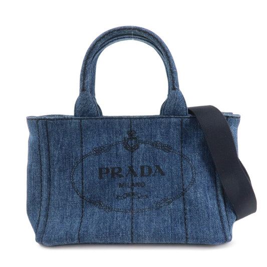 Shoulder Bag Canapa 2Way Shoulder Hand Bag d Canvas Denim Navy