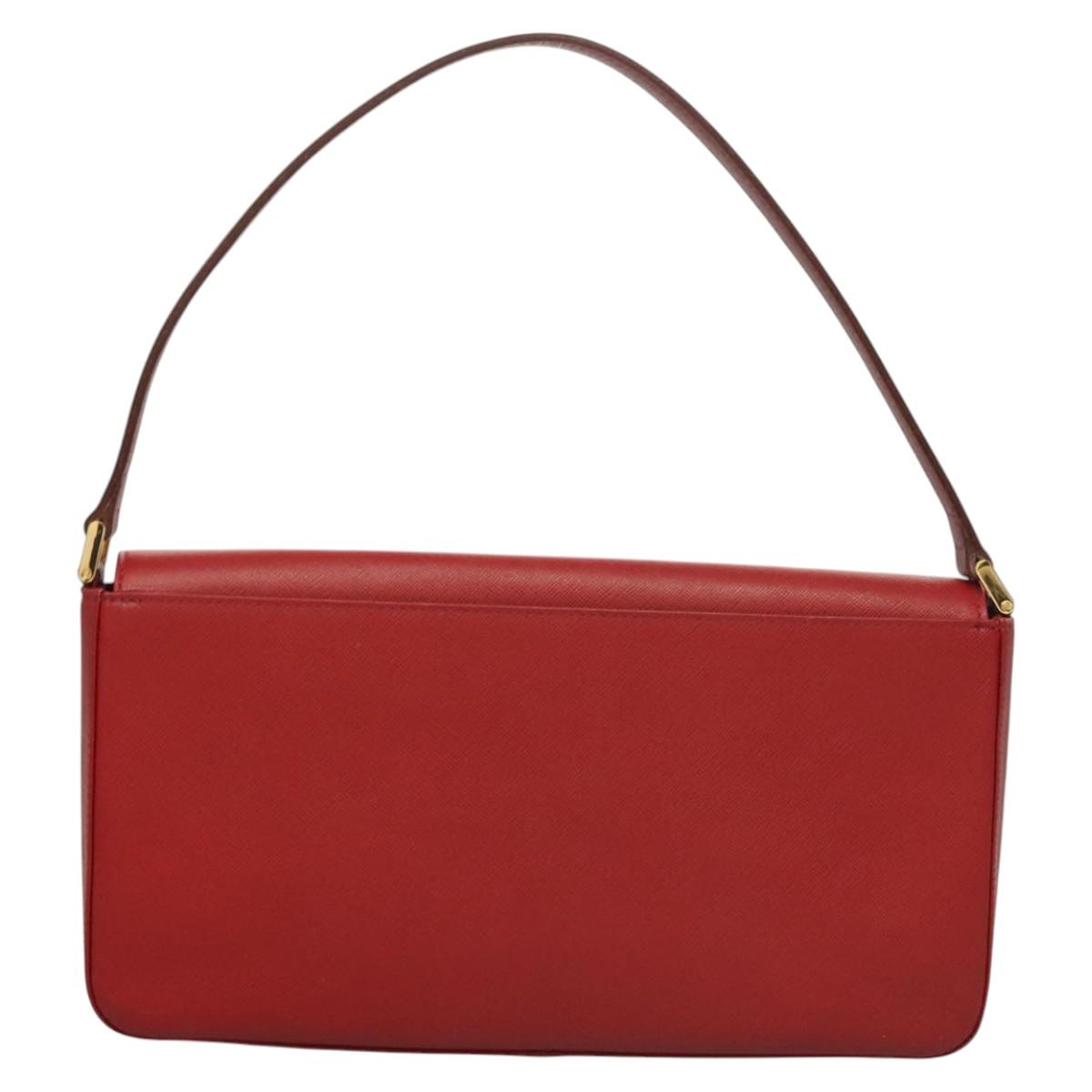 Burberry Shoulder Bag Leather Red Leather Shoulder Bag