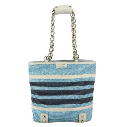 Burberry Shoulder Bag Wicker Blue