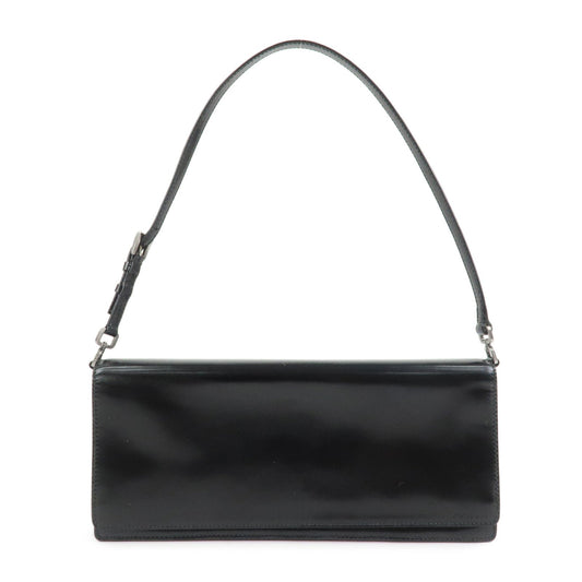 Shoulder Bag Hand Bag 2 Leather Black Logo