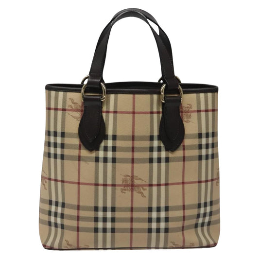 Burberry Nova Check Tote Bag Canvas Beige Tote Bag 69