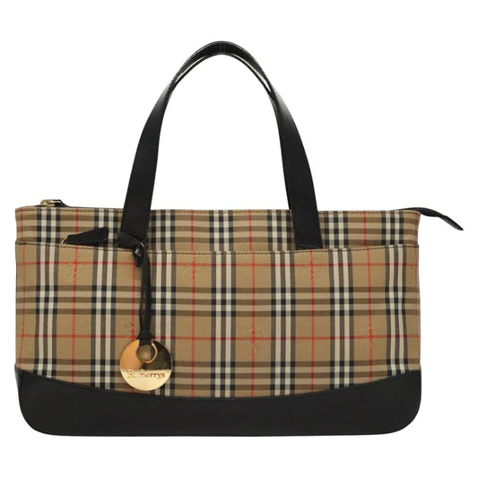 Burberry Nova Check Tote Bag Canvas Beige Tote Bag 17