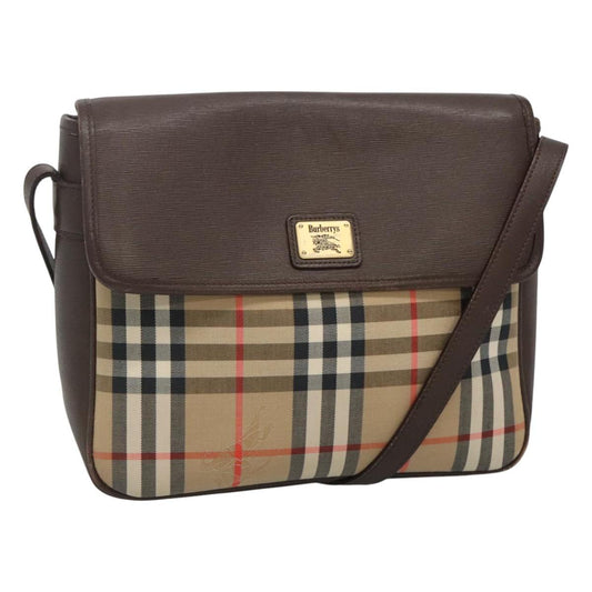 Burberry Nova Check Shoulder Bag Canvas Beige Shoulder Bag 43