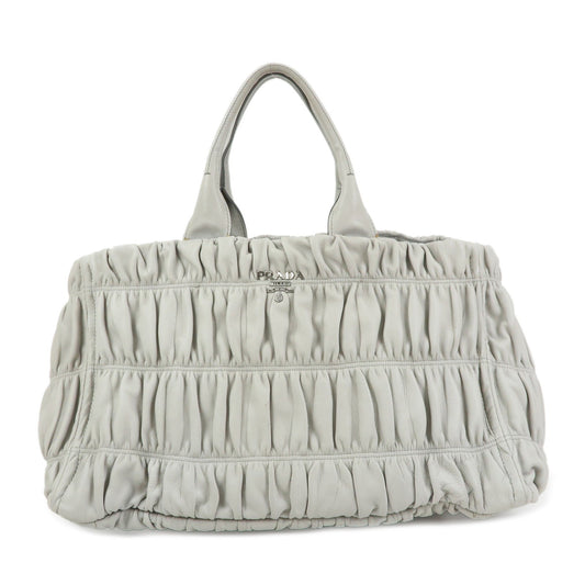 Tote Bag Canapa Nappa Gaufre Gathered Tote Hand Leather Large