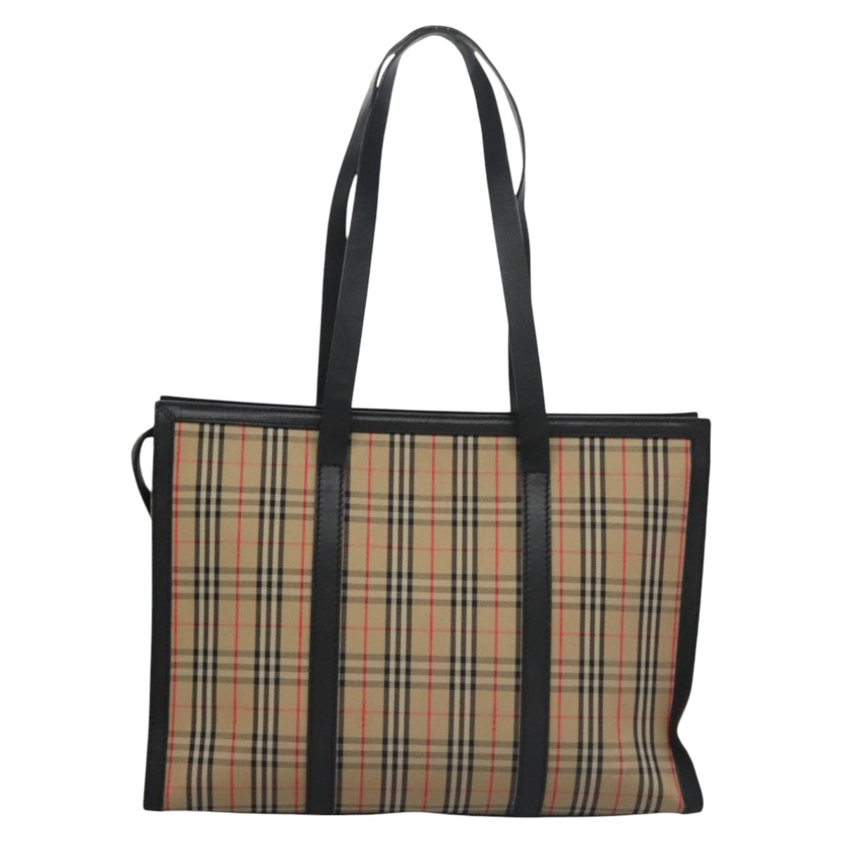Burberry Nova Check Tote Bag Canvas Beige Tote Bag 60