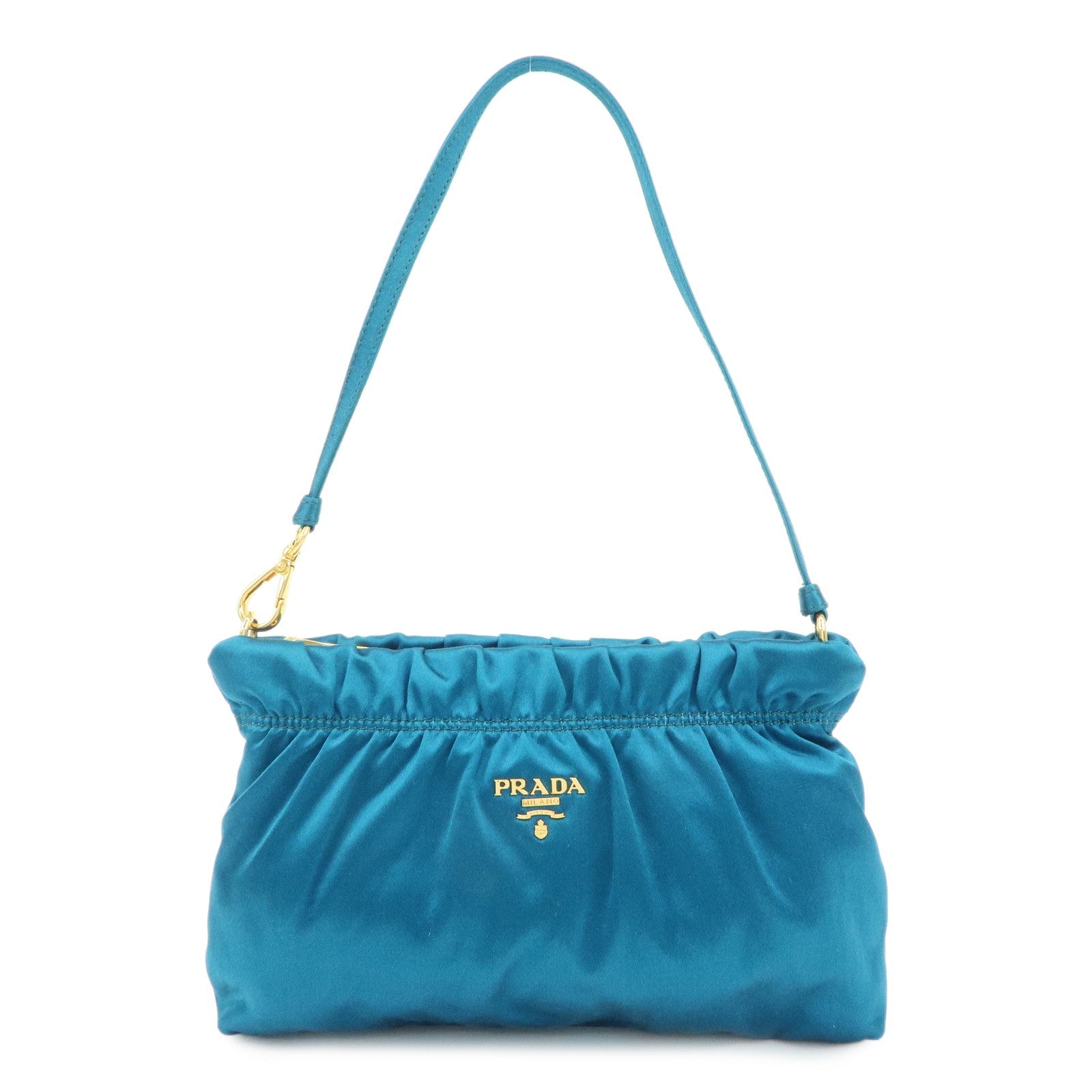 Bag Cosmetic Pouch Hand Bag d Satin Blue Mini Mini Bag
