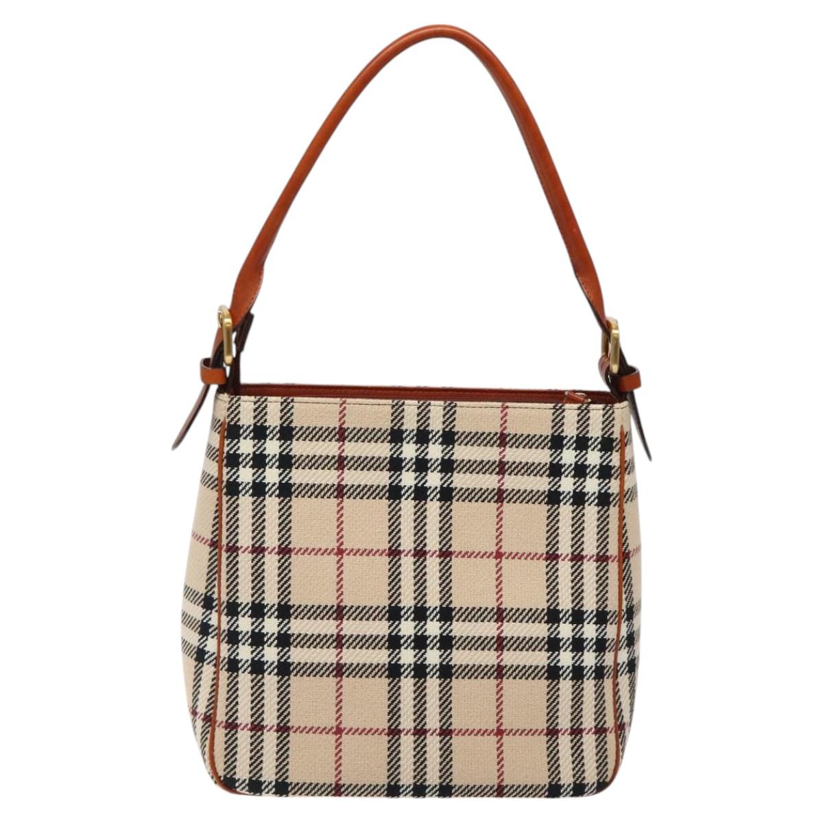 Burberry Nova Check Wool Shoulder Bag Beige Shoulder Bag 2