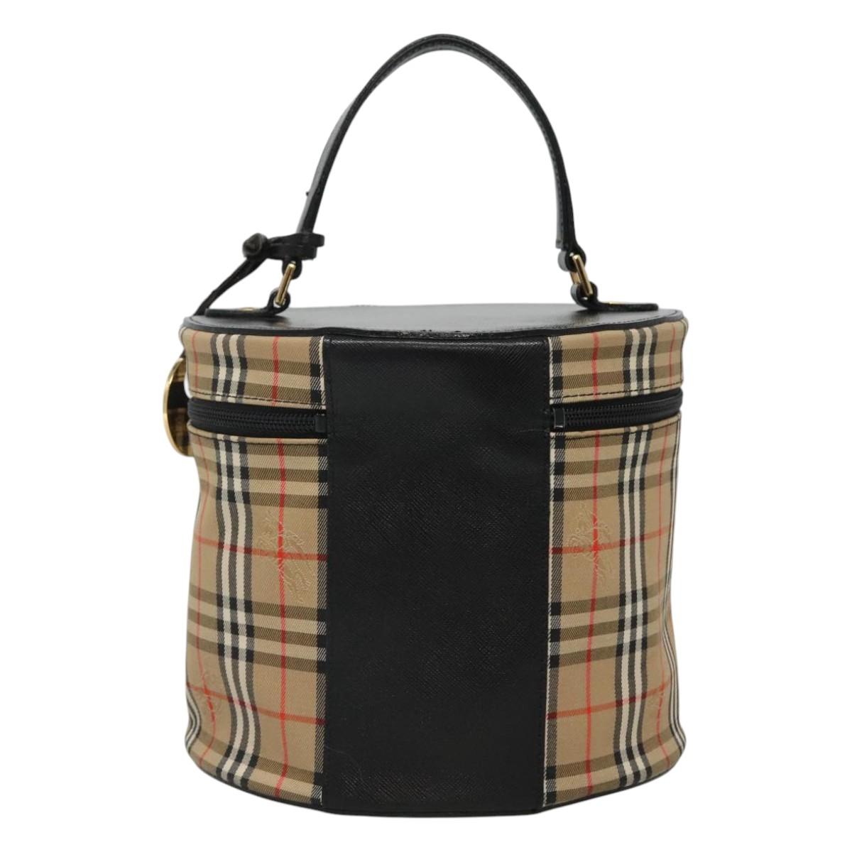 Burberry Haymarket Clutch Bag Canvas Beige
