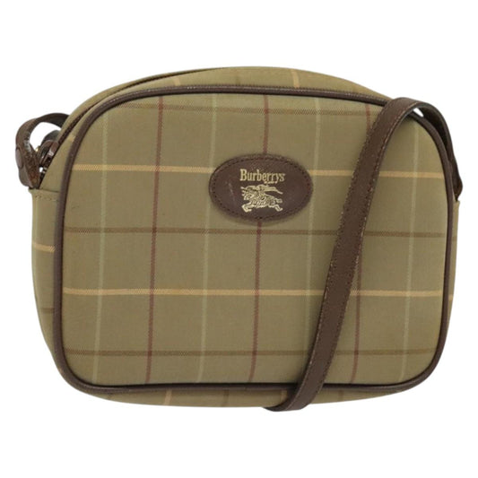 Burberry Check Shoulder Bag Canvas Beige Shoulder Bag 3