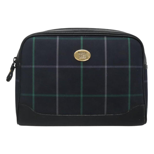 Burberry Clutch Bag Canvas Navy