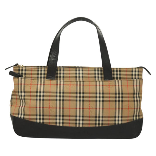 Burberry Nova Check Tote Bag Canvas Beige Tote Bag 90
