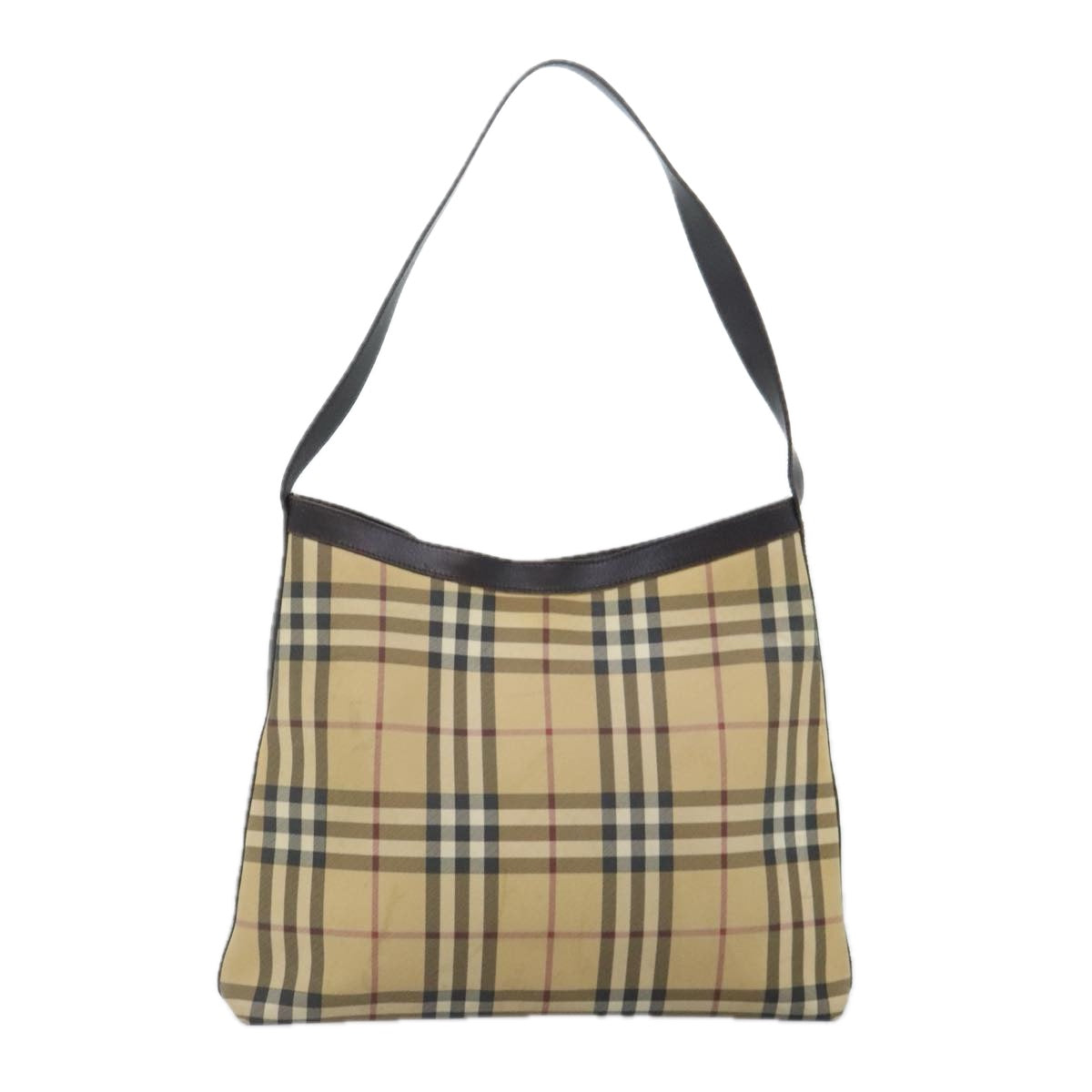 Burberry Nova Check Shoulder Bag Canvas Beige Shoulder Bag 65