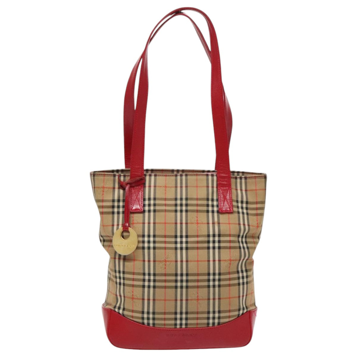 Burberry Nova Check Shoulder Bag Canvas Beige Shoulder Bag 94