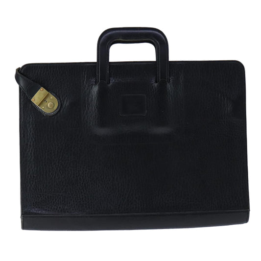 Burberry Briefcase Bag Leather Black Travel Bag