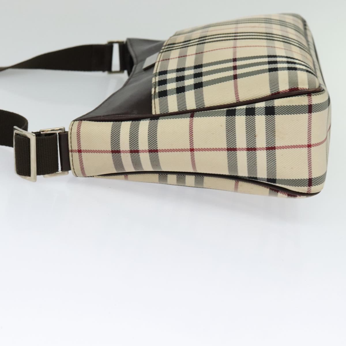 Burberry Nova Check Shoulder Bag Canvas Beige Shoulder Bag 95