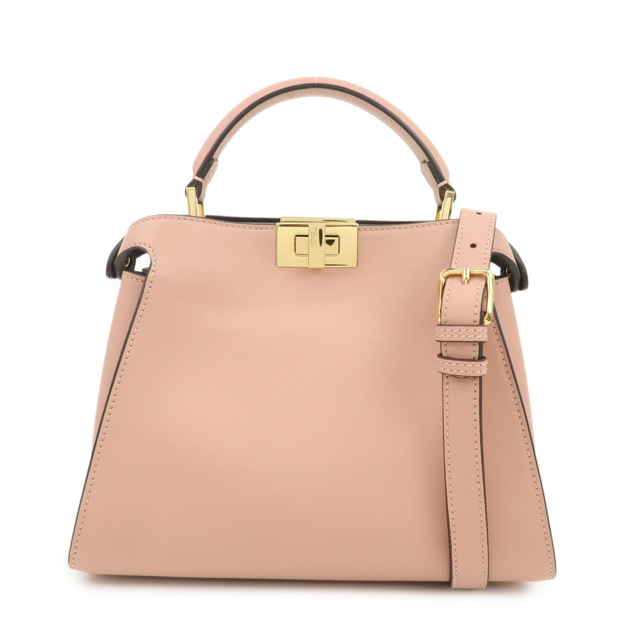 Peekaboo Iconic Essentially 2Way Bag Leather Pink Handbag