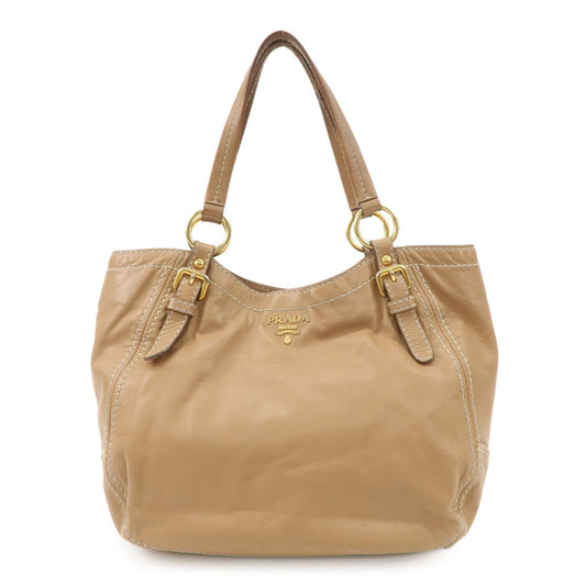 Shoulder Bag Hand Bag d Leather Beige Gold