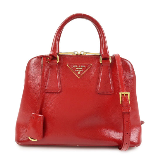 Shoulder Bag Promenade 2Way Hand Leather Red Small