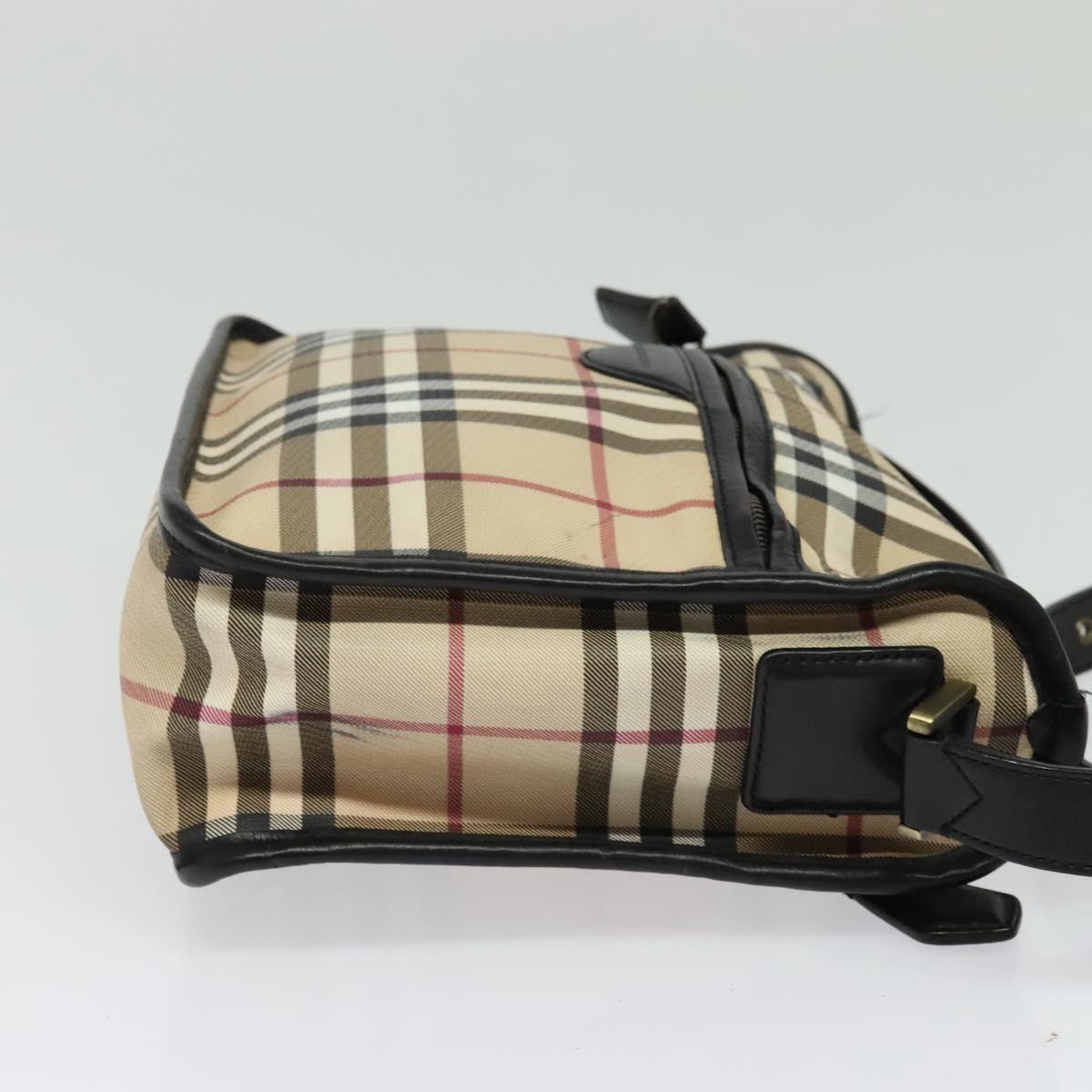 Burberry Nova Check Shoulder Bag Canvas Beige Shoulder Bag 153