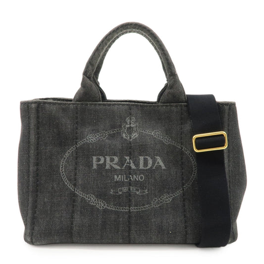 Tote Bag Canapa 2Way HDW d Denim Gold Gray