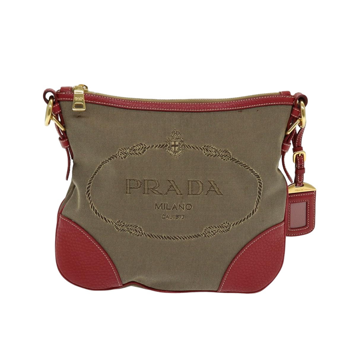 Prada Jacquard Shoulder Bag
