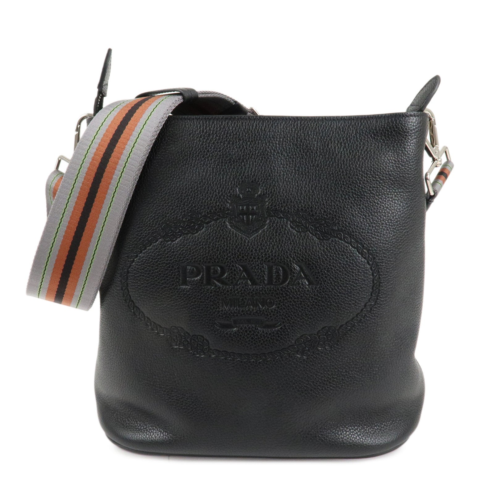 Shoulder Bag Calf d Leather Calf Leather Black