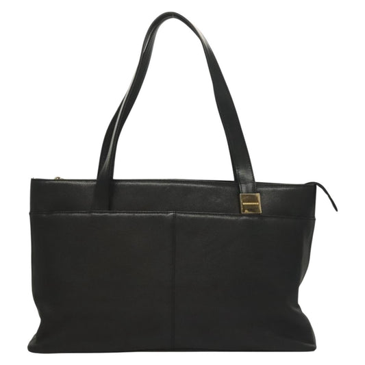 Burberry Tote Bag Leather Black
