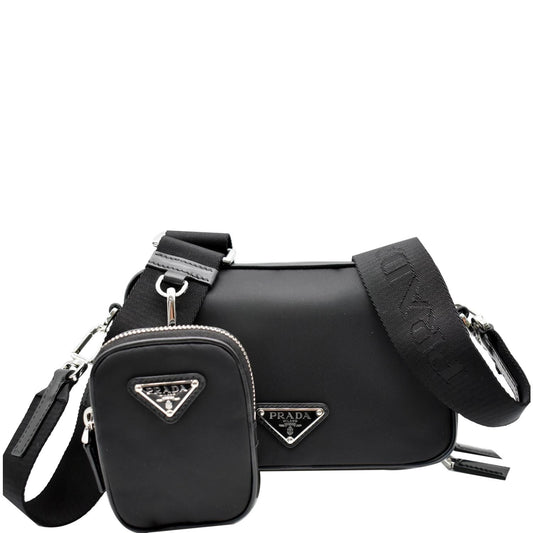 Prada Re Edition Shoulder Bag Nylon Black Shoulder Bag Black
