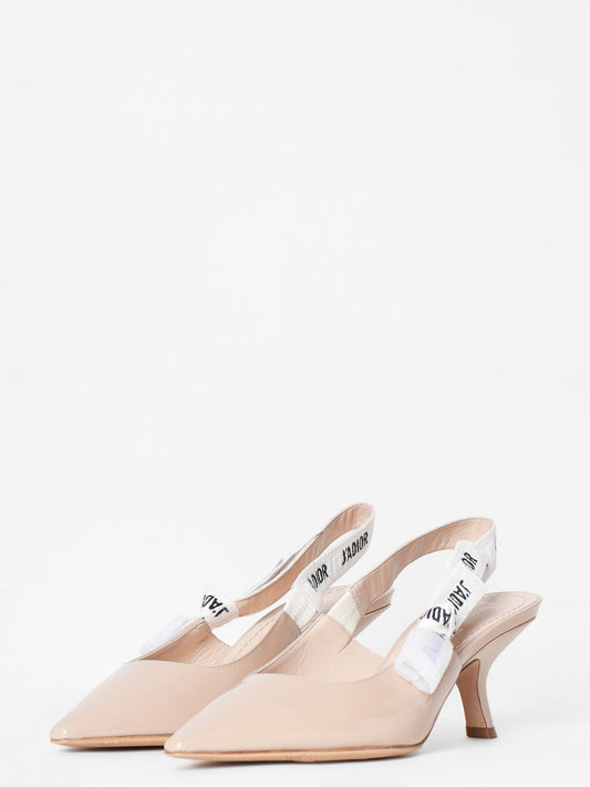 Dior Sling Bag J'A Slingback Pumps Beige Shoes